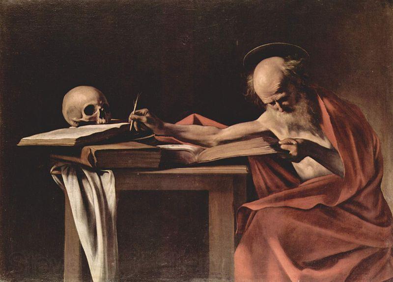 Caravaggio Hieronymus beim Schreiben