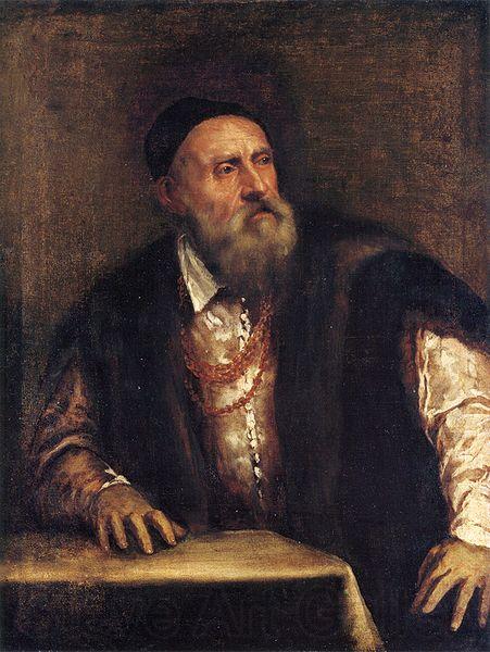 Titian Self portrait. Norge oil painting art