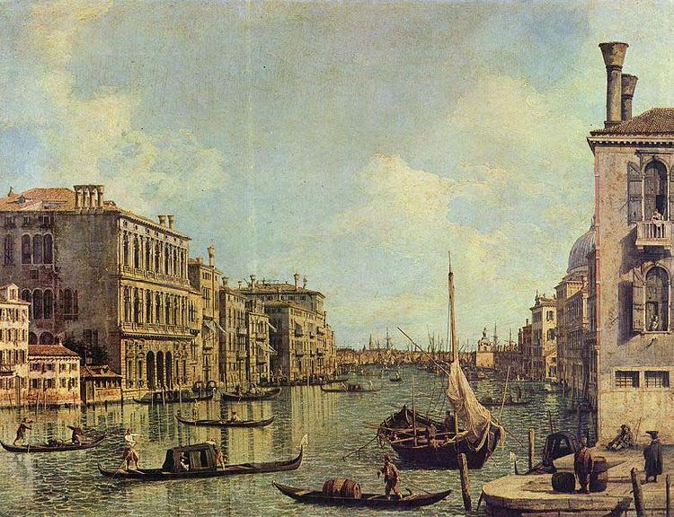 Canaletto Veduta del Canale Grande in Richtung auf den Hafen von San Marco France oil painting art