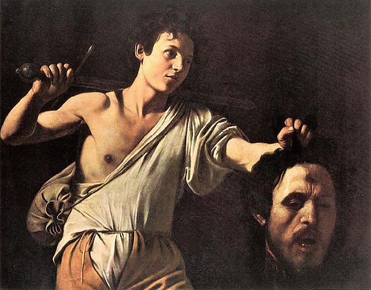 Caravaggio David France oil painting art