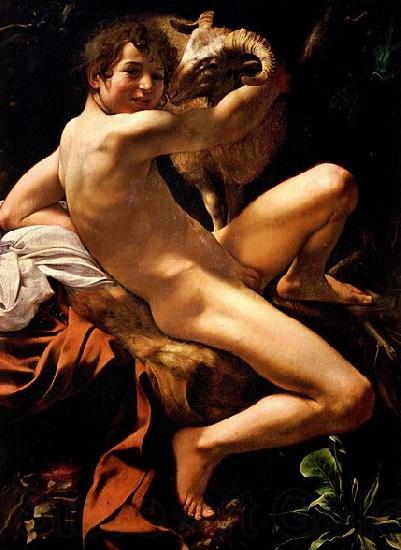 Caravaggio Saint John the Baptist Spain oil painting art