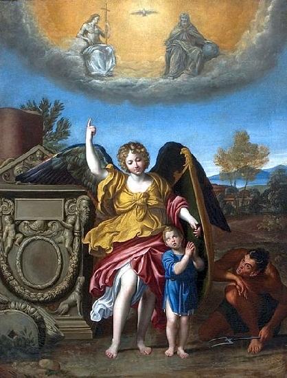 Domenichino Guardian angel Spain oil painting art