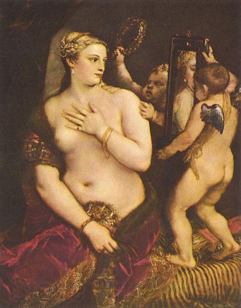 Titian Venus mit Spiegel Spain oil painting art