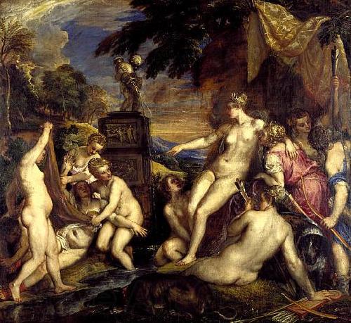 Titian Diana and Callisto Norge oil painting art