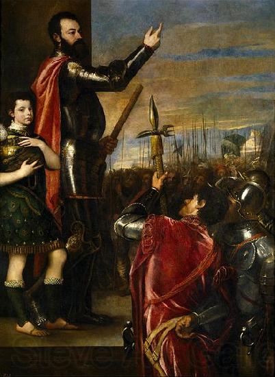 Titian Alfonso di'Avalos Addressing his Troops Germany oil painting art