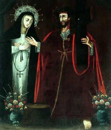 Anonymous Cena religiosa Spain oil painting art