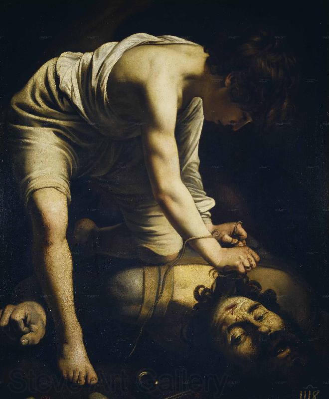 Caravaggio David and Goliath Germany oil painting art