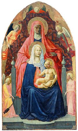 MASACCIO Virgin and Child with Saint Anne