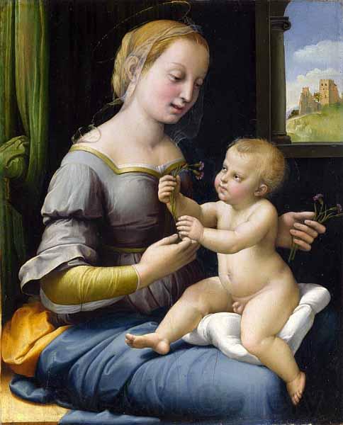 Raphael Madonna dei garofani Spain oil painting art