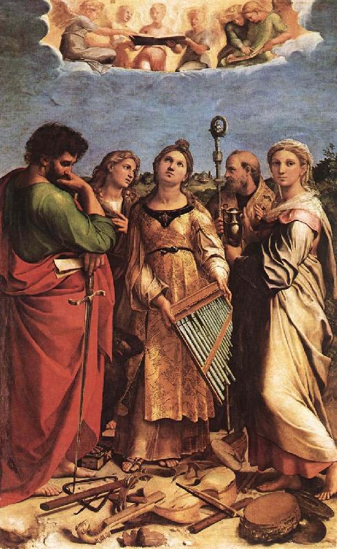 Raphael Ecstasy of St Cecilia Norge oil painting art