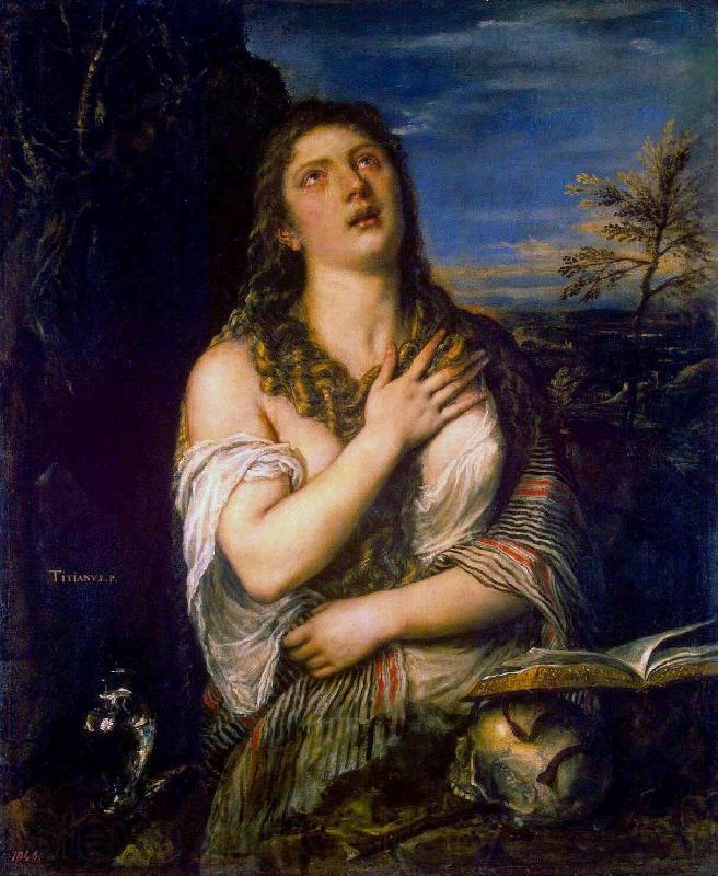 Titian Penitent Magdalene Spain oil painting art