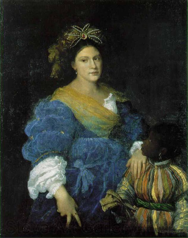 Titian Portrait of Laura Dianti Norge oil painting art