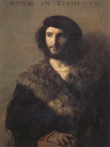 Titian Portrait of a Man Norge oil painting art