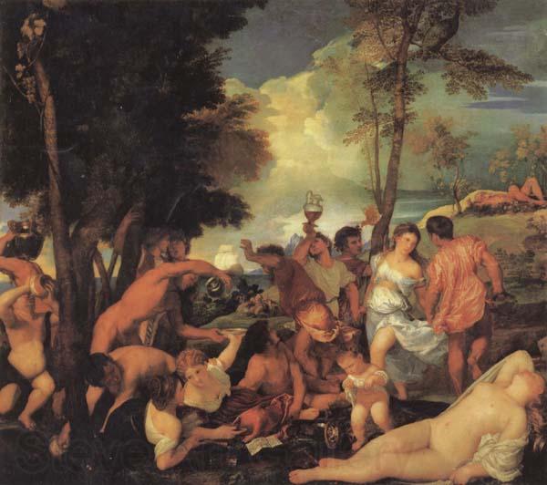 Titian Bacchanal Norge oil painting art