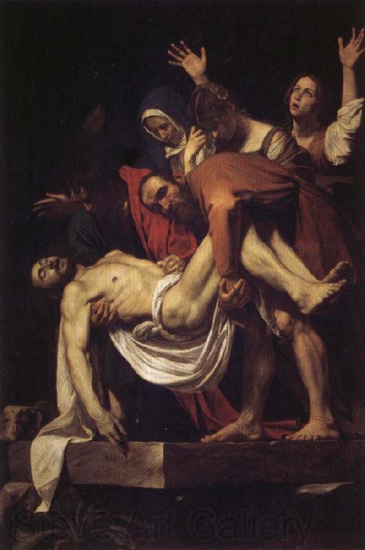 Caravaggio Entombment of Christ Norge oil painting art