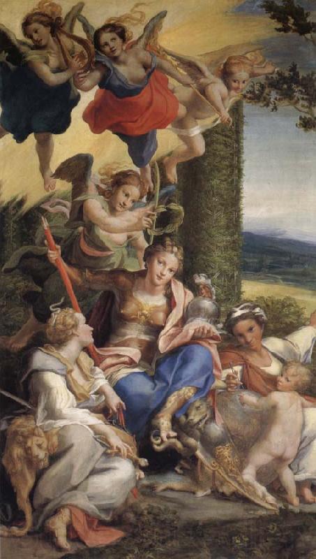 Correggio Allegory of Virtue Norge oil painting art