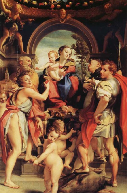 Correggio Madonna with Saint George Germany oil painting art