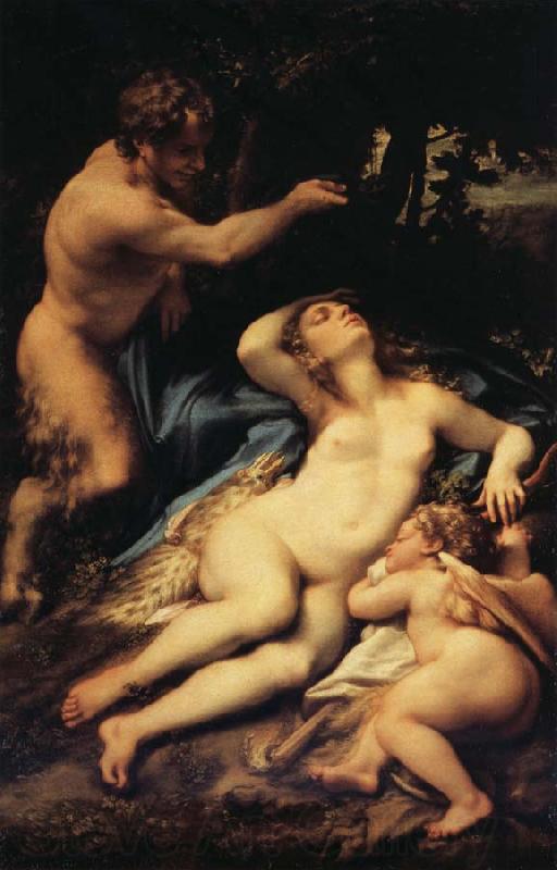 Correggio Venus and Cupid with a Satyr France oil painting art