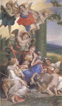 Correggio Allegory of the Virtues (mk05) Spain oil painting art