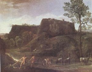Domenichino Landscape with Hercules and Achelous (mk05) France oil painting art