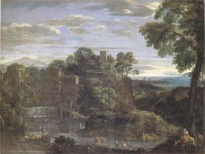 Domenichino Landscape with the Flight into Egypt (mk05) Spain oil painting art
