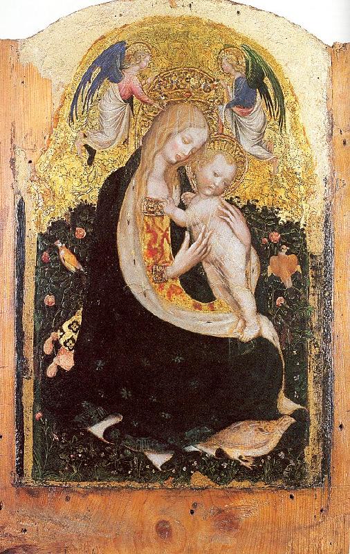 PISANELLO Madonna with a Quail Norge oil painting art