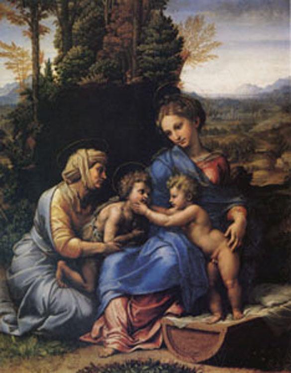 Raphael The Holy Family Known as the Little Holy Family (mk05) Norge oil painting art