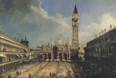 Canaletto Piazza S.Marco con la basilica di fronte (mk21) Spain oil painting art