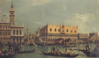 Canaletto La Piazzetta e il Palazzo Kucale dal bacino di S.Marco (mk21) Spain oil painting art