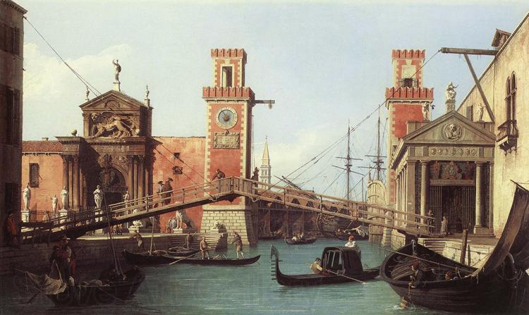 Canaletto Il Ponte dell'Arsenale (mk21) Spain oil painting art