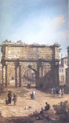 Canaletto Rome The Arch of Septimius Severus (mk25) Norge oil painting art