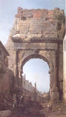 Canaletto The Arch of Titus (mk25) Norge oil painting art