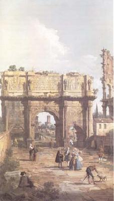 Canaletto Rome The Arch of Constantine (mk25) Norge oil painting art