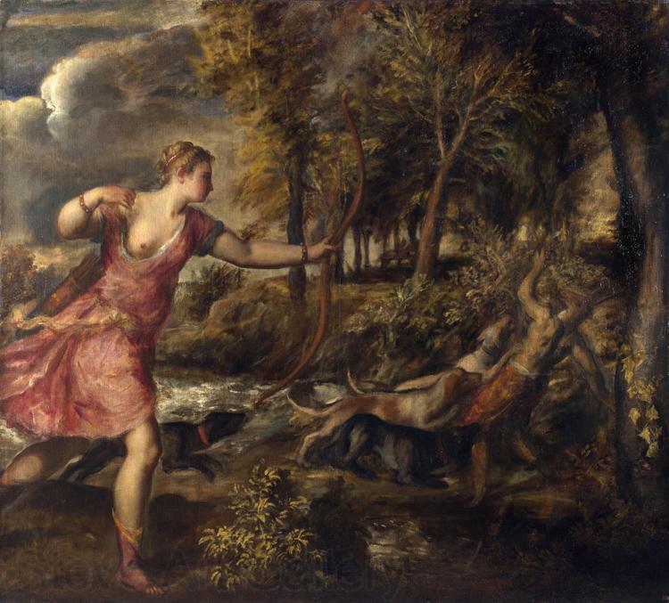 Titian The Death of Actaeon (mk25) Spain oil painting art