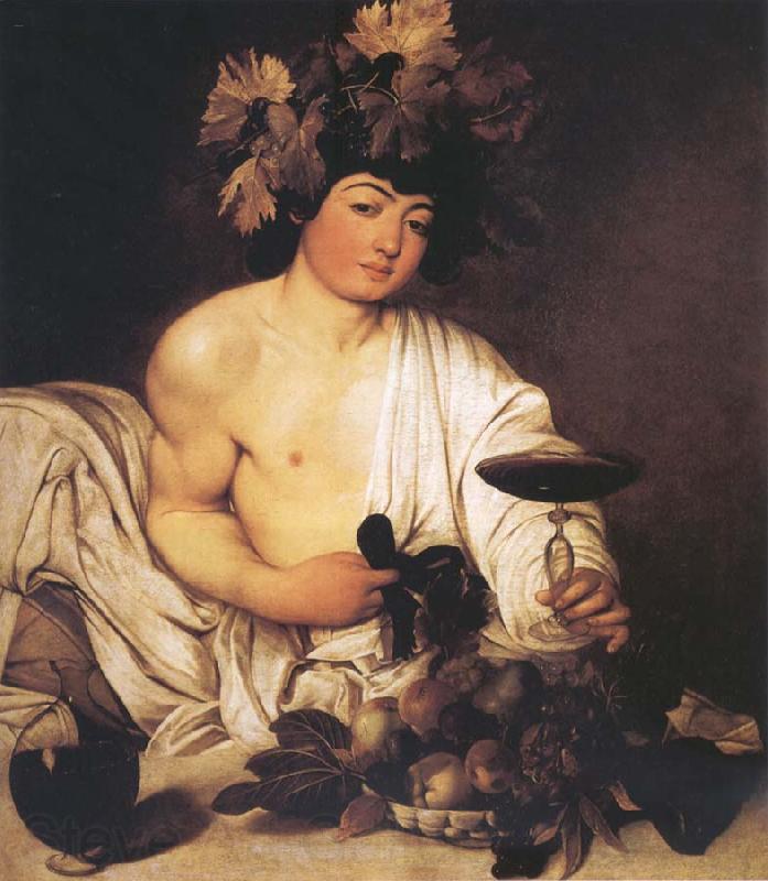 Caravaggio Bacchus Norge oil painting art