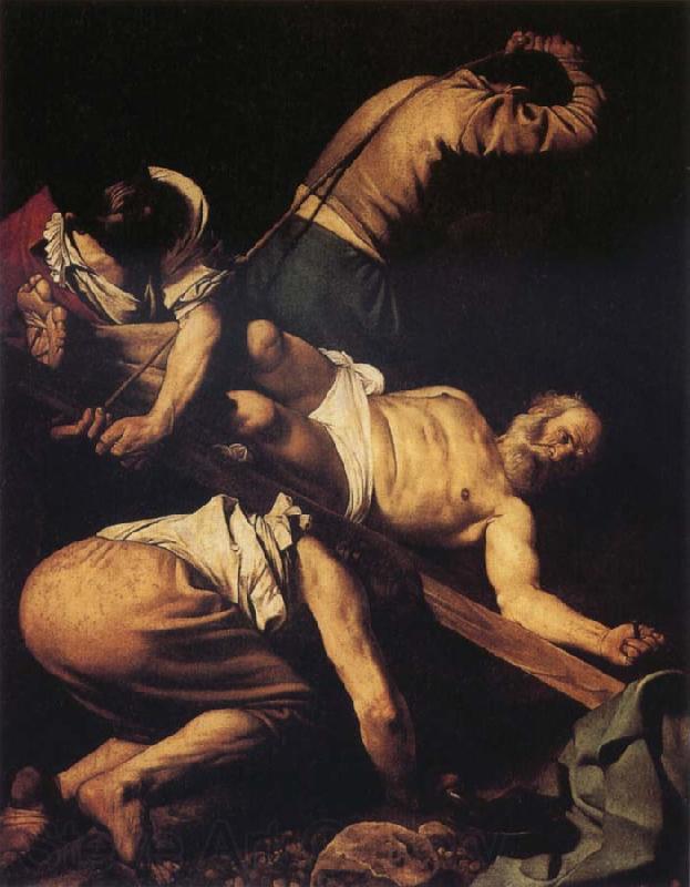 Caravaggio The Crucifixion of St Peter Norge oil painting art