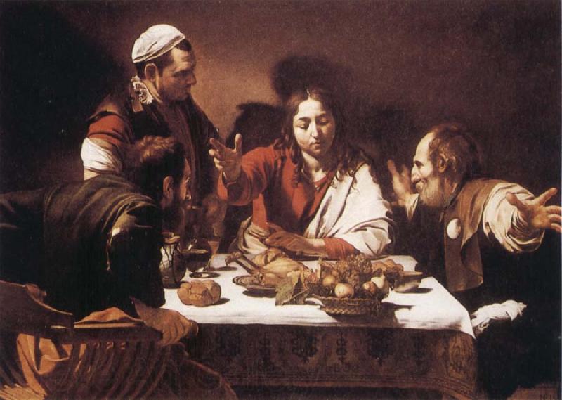 Caravaggio The Supper at Emmaus France oil painting art