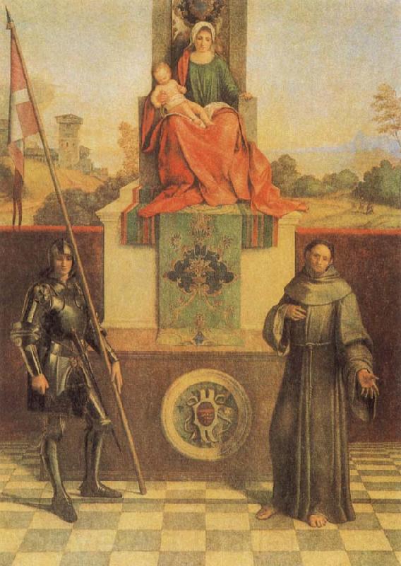 Giorgione Virgin and CHild with SS Francis and Liberalis Norge oil painting art