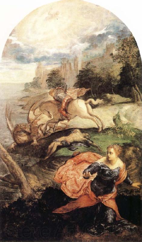 Tintoretto St George and the Dragon Spain oil painting art